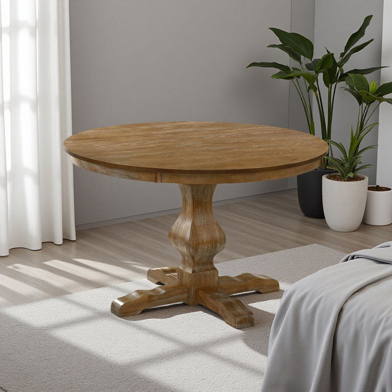 ROUND DINING TABLE, Natural