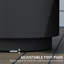 Table basse d'extérieur 2,6 gallons, table basse 3 en 1 avec rangement, seau à glace amovible et couvercle, petite table de patio en béton pour les fêtes, la piscine, la terrasse, gris anthracite