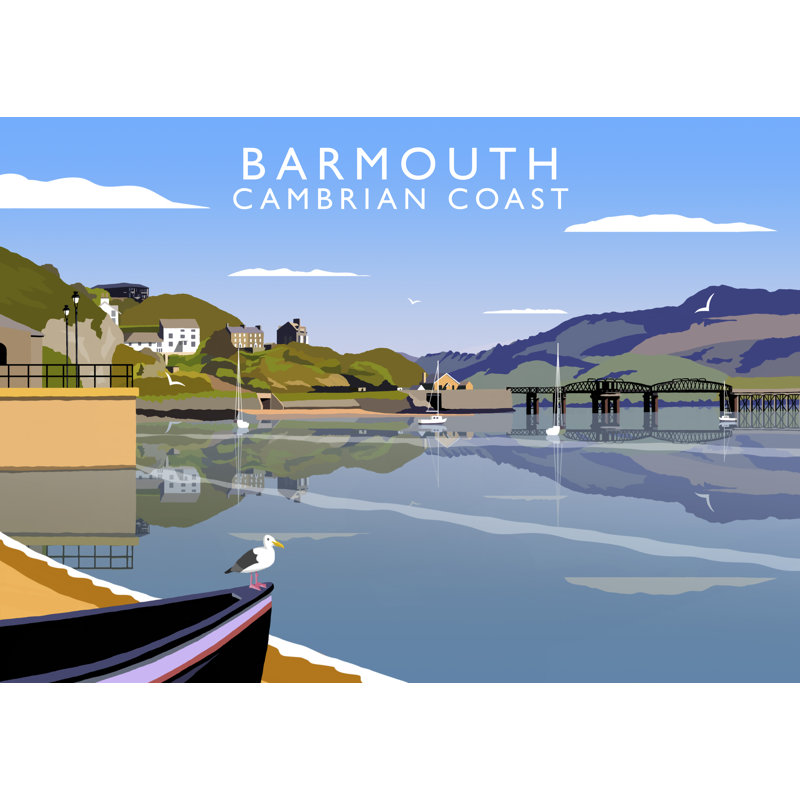Barmouth by Richard O'Neil - Print, 30 cm H x 40 cm W x 1 cm D, No Frame