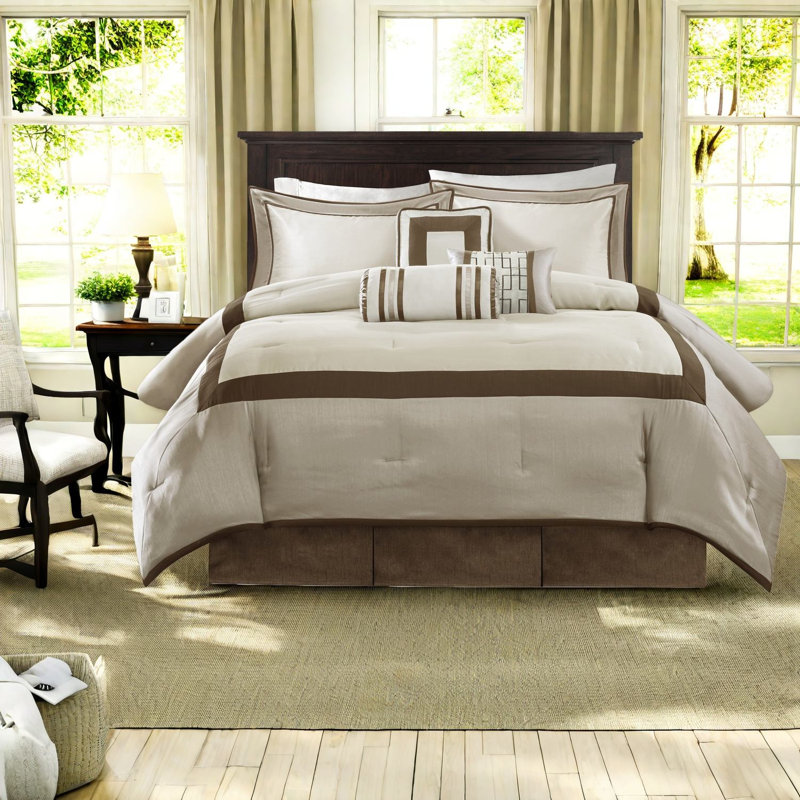 Elegant 7-piece Polyester Bedding Sets, Comfort Hotel Style For Home