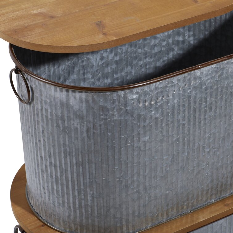 Gracie Oaks Galvanized Metal Bucket & Reviews