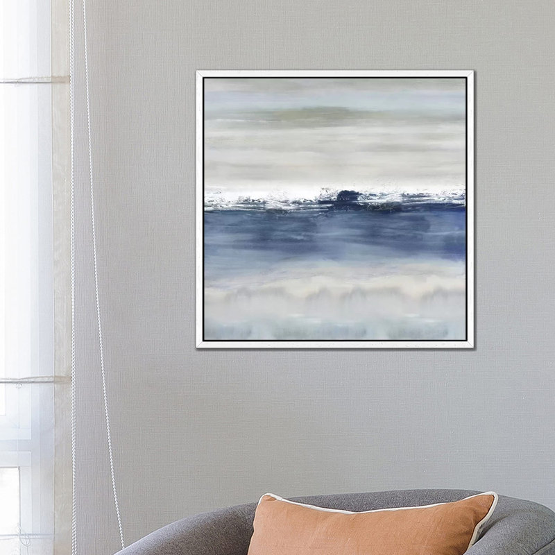 Nuanced 1 Piece Wall Art on Canvas, 66.04 cm H x 66.04 cm W, White Floater Framed