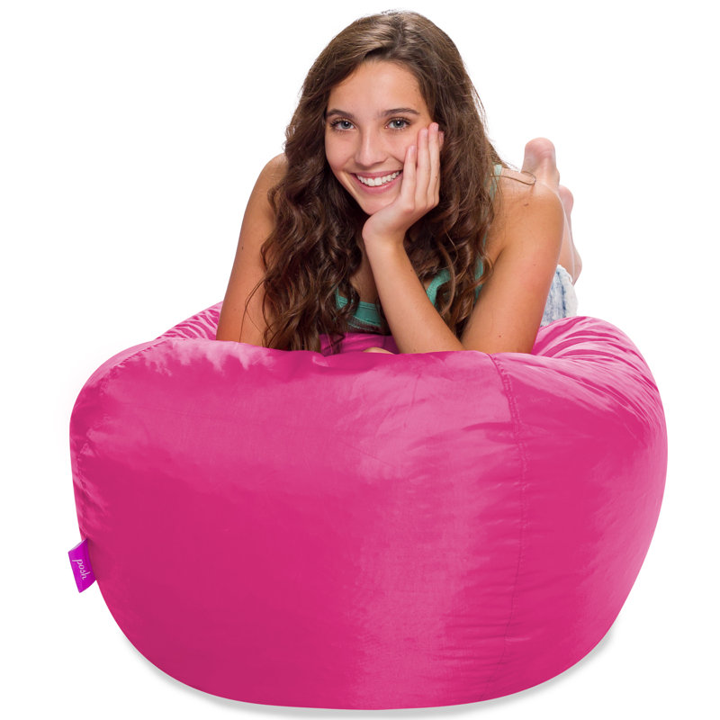 Bean Bag Chair Round Structured Seat for Toddlers and Kids, Comfy Chair for Gaming, Reading, and Watching TV, 100in Round Classic Chair, Multiple Colors and Fabrics