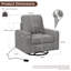 Chaise d'appoint pivotante carrée avec accoudoirs larges-1402026315-1402026308