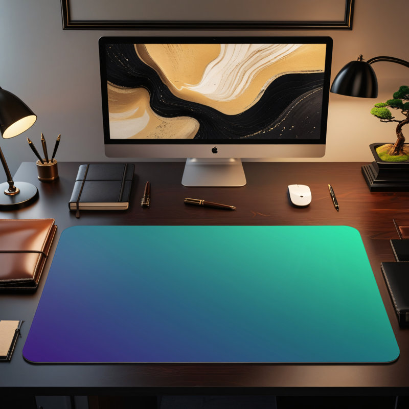 Polyester Desk Pad, 31.5x15.5