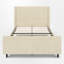 Upholstered Wingback Platform Bed-1537000598