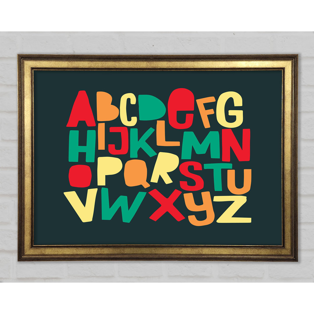 Das Alphabet Modern Gerahmter Druck