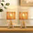 Solid Wood Tripod Table Lamp With Aurion Shade