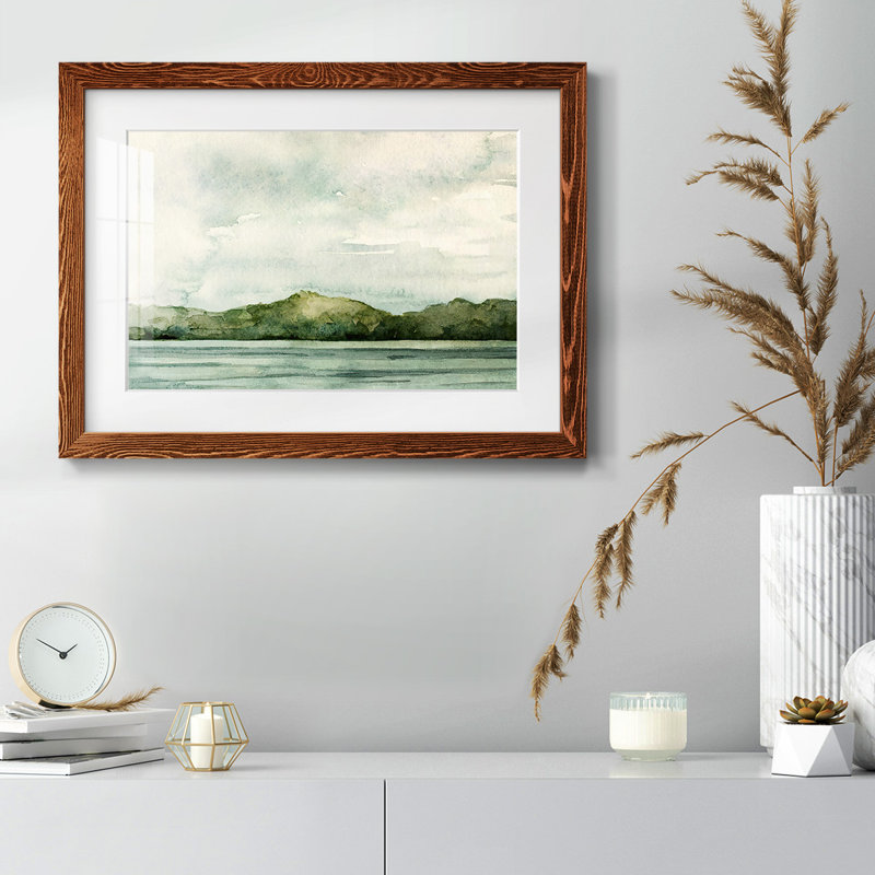 Riverside II, reproduction d'art encadrée, H 26 po x l 38 po x P 1,5 po, Érable