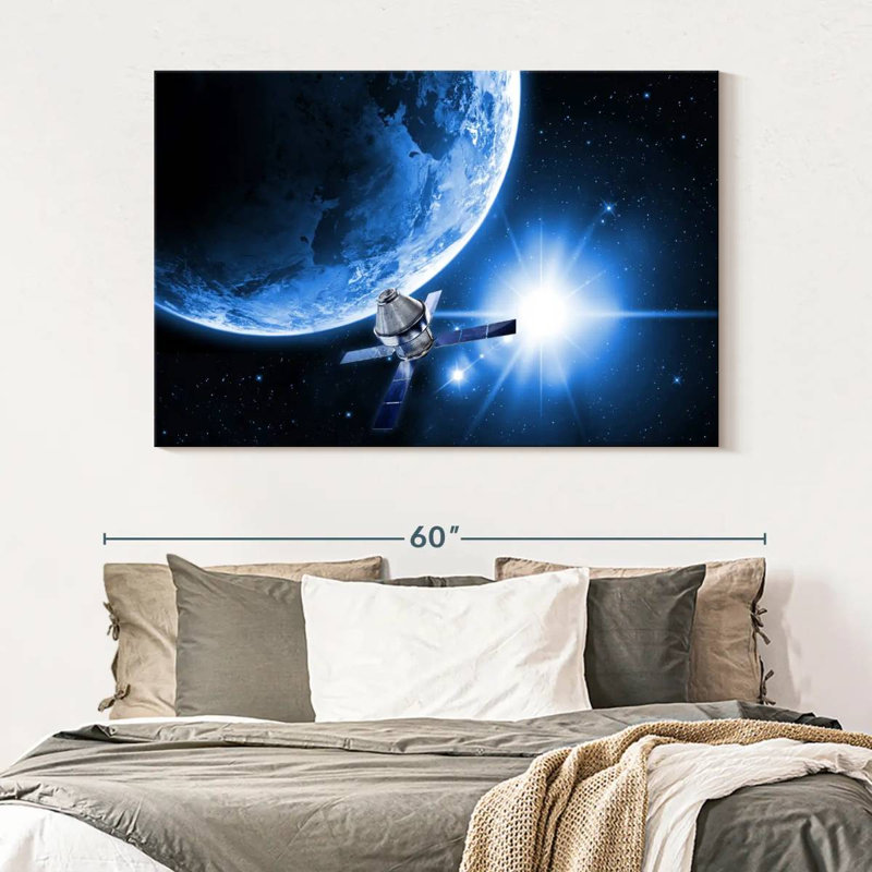 Oberle Satellite In Space, 34" H x 51" W