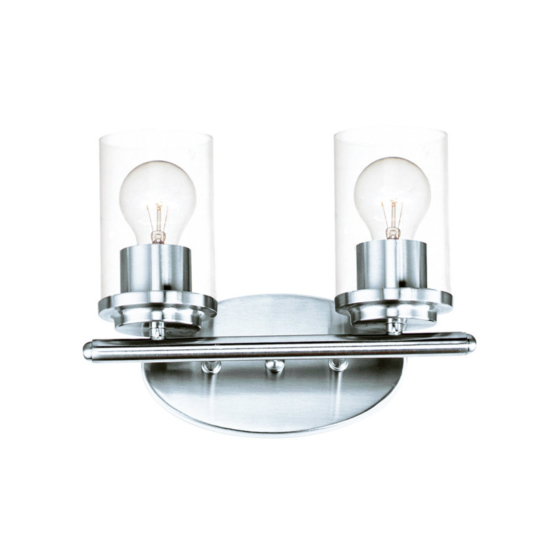 2 - Light Dimmable Vanity Light, Polished Chrome