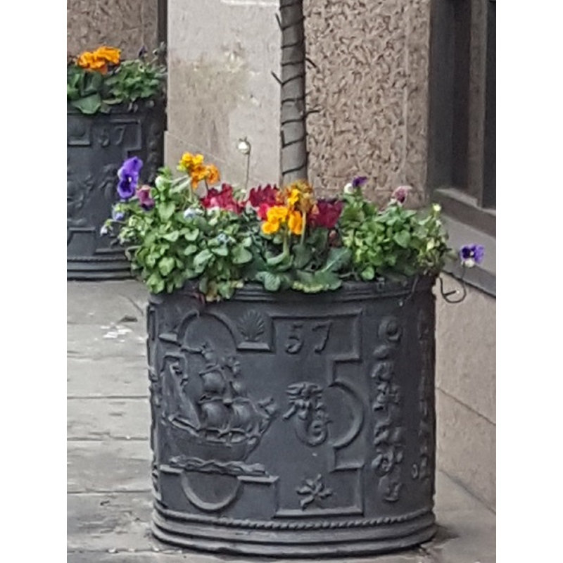 Herrod Fiberglass Cachepot, Faux Lead