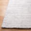 Tapis gris clair en laine / coton / laine tissé à la main Abbie-Lei-66644871