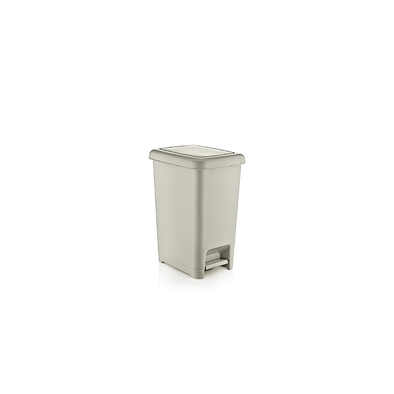 Poubelle à pédale, Crème, 4 gallons