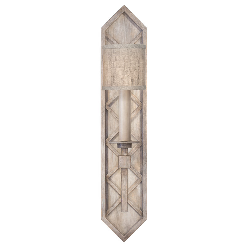 Cienfuegos 1 - Light Candle Wall Light, Weathered Gray Patina