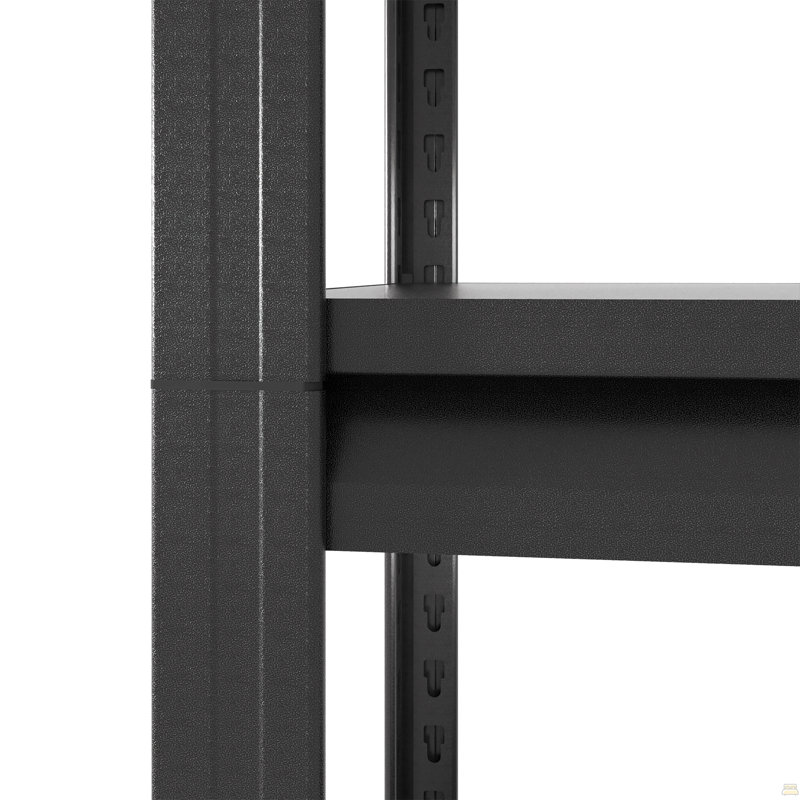 Étagère robuste à 72 niveaux H 72 po à 5 niveaux avec panneau perforé, support de rangement industriel