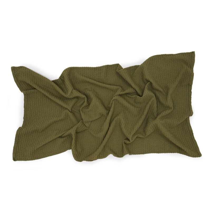 Débarbouillette simple en coton, Olive, Drap de bain - 1 paquet