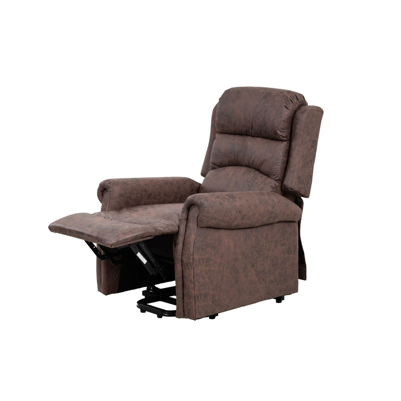 Clintonpark 82cm Wide Lift Assist Standard Recliner, Brown