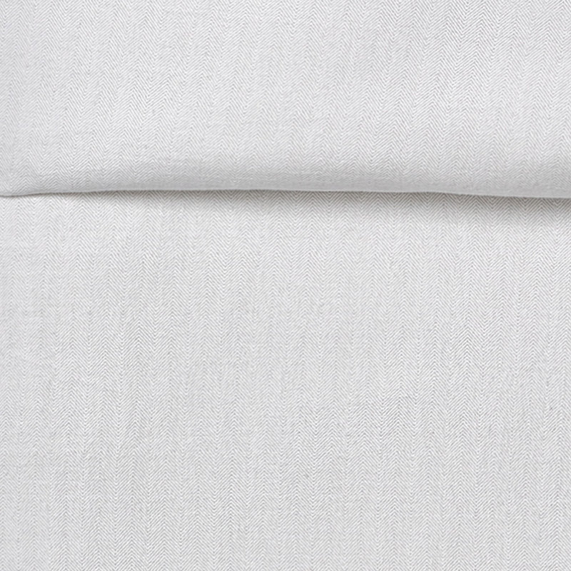 Ensemble de housse de couette London Fog Herringbone Flannel, Housse de couette pour grand lit + 2 taies décora