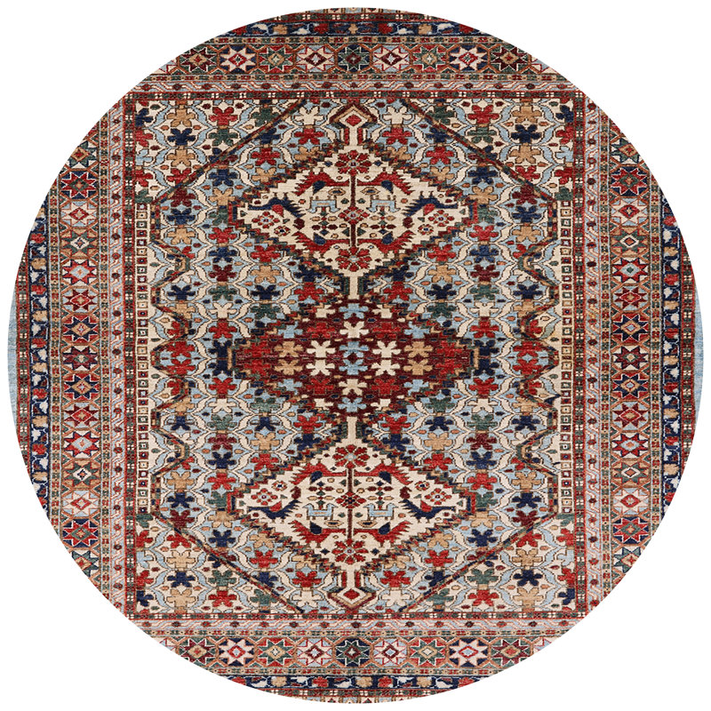 Oriental Indoor Rug, Round 3'
