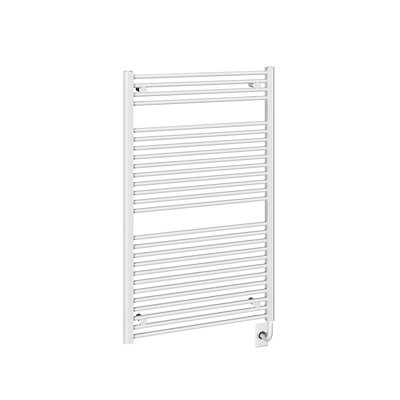 29.5"x47.5" Savoy Wall Mounted Electric Plug-In Towel Warmer - Gloss White, Fluid Filled, Includes Lifetime Warranty