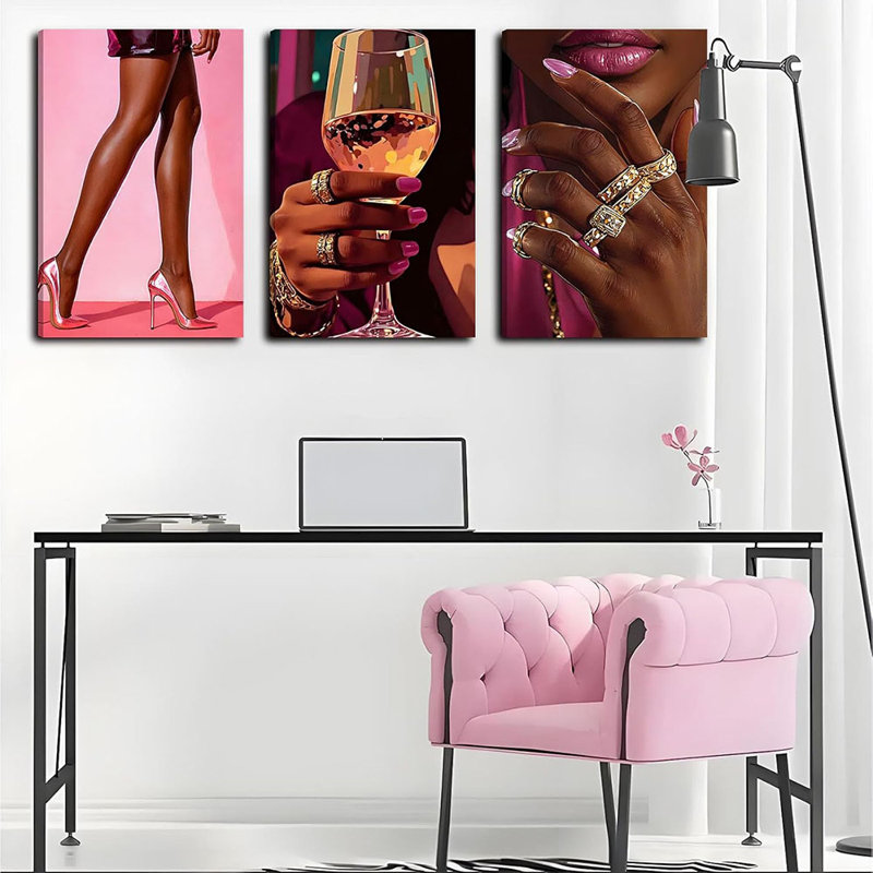 3 Piece Wrapped Canvas Wall Art