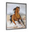 «Galpping Brown Horse on The Prairie», reproduction sur toile-67395107-67395119