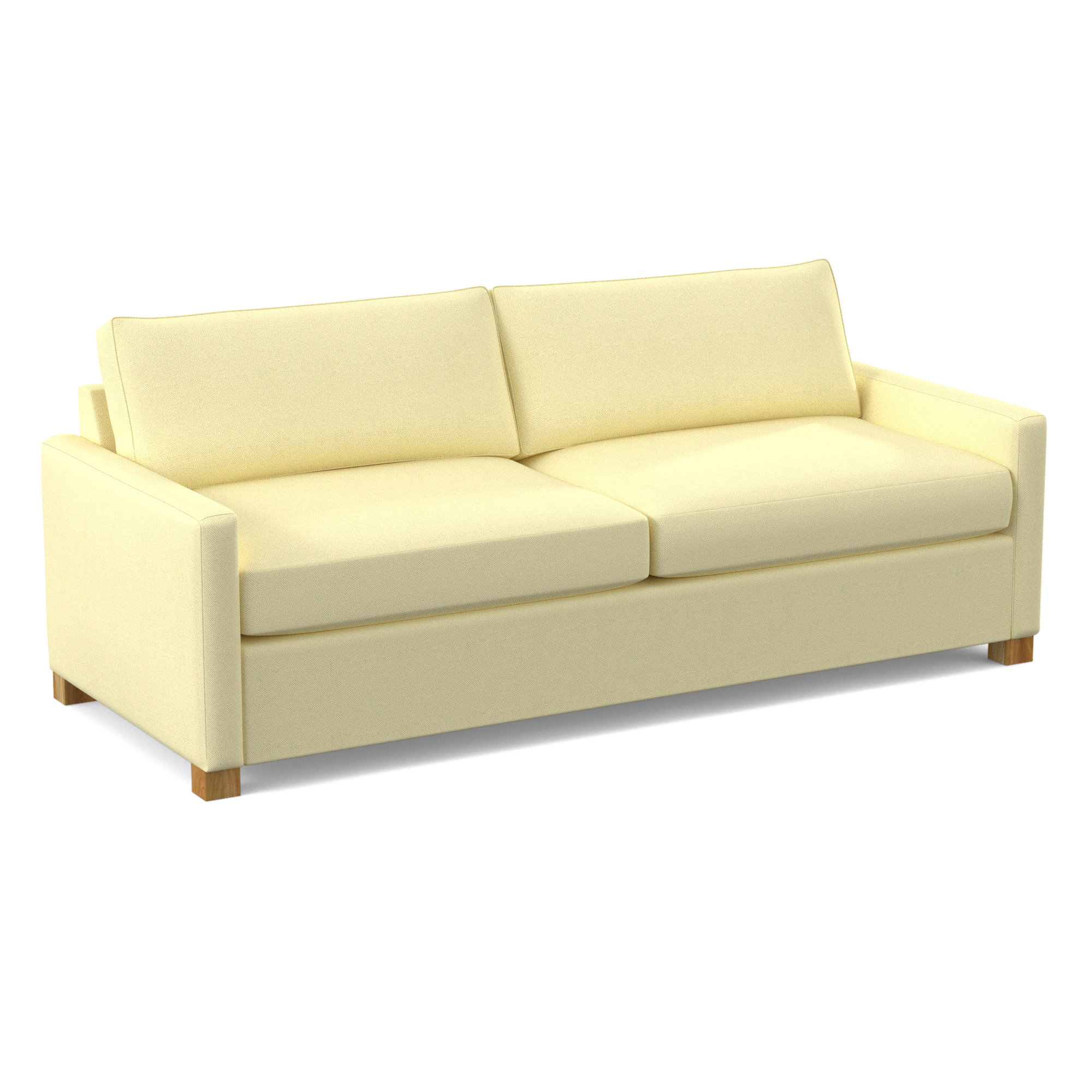 Louisa 87'' Square Arm Sofa Bed, Antic Shell Performance Twill