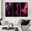 "Rose et noir", 3 pièces sur toile-1878863459-1878863457