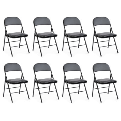 Ensemble de chaises pliantes et rembourrées en vinyle