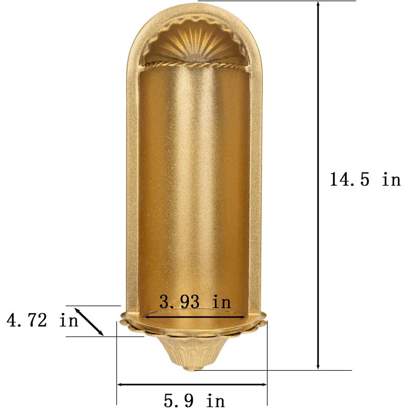 Golden Wall Candle Wall Light