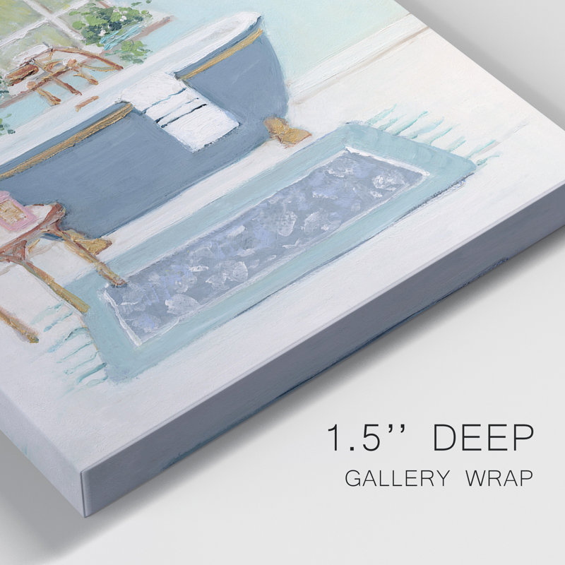 «Bath I», ensemble de 2 impressions sur toile tendue, H 18 po x l 24 po x P 1 po