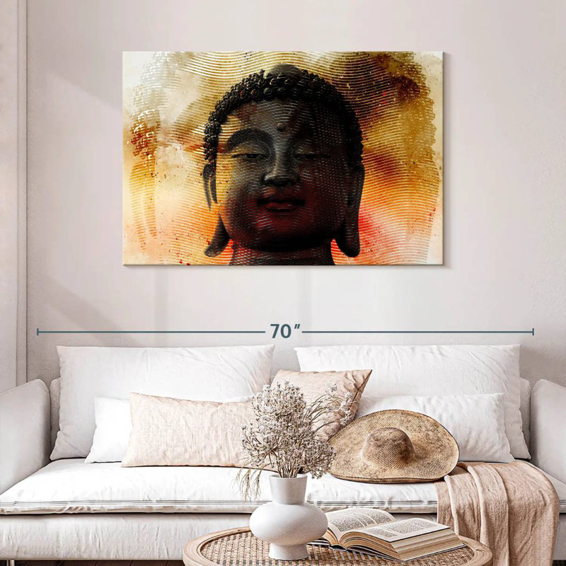 Leisha Vibes Buddha, 30" H x 45" W