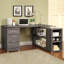 Tona Grey Driftwood 3-Drawer L-shape Desk-122499100-122499104