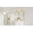 Roseville 3-Light Brushed Gold Bath Light