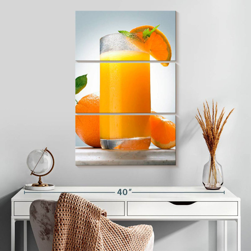 Yarlin Glass Of Orange Juice, 32" H x 20" W