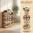 5-tier Wood-grain Finish Shoe Rack Multi-tier Independent Storage Shelves Easy Assembly