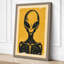 Alien Icon Retro - Wrapped Canvas-804368647-804368655