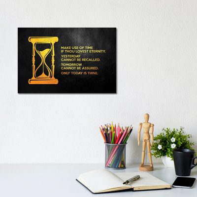 Use Time Wisely by Adrian Baldovino - Wrapped Canvas Print