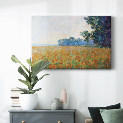 Oat and Poppy Field, 1890-Gallery Wrapped Canvas