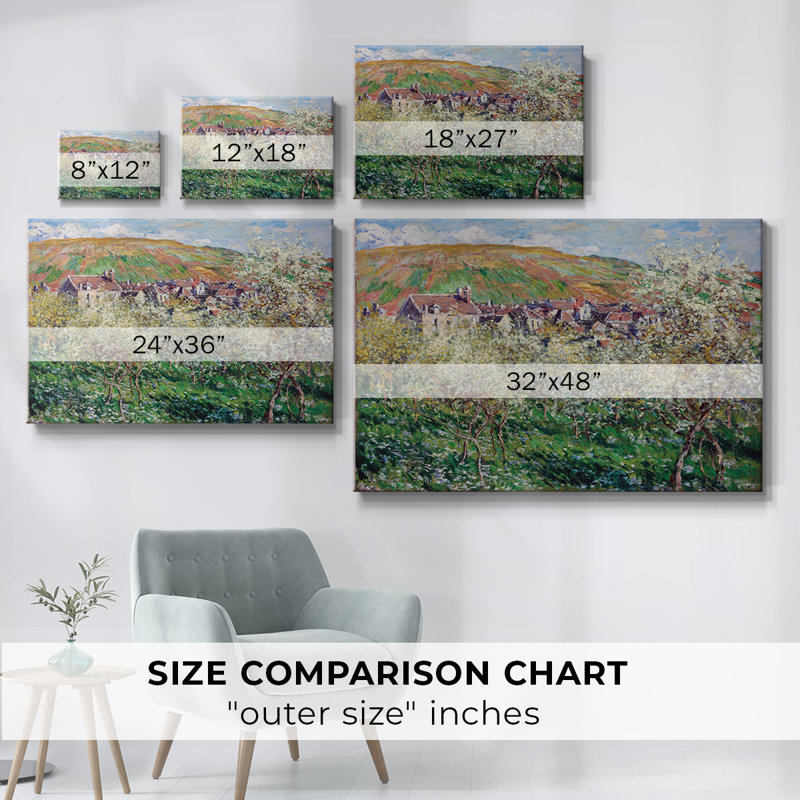 Monet - Toile tendue avec châssis, H 12 po x l 18 po