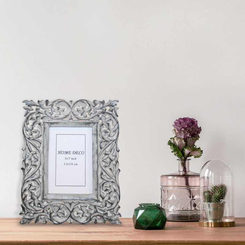Gray Solid Wood Picture Frame