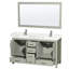 Sheffield 60" Bathroom Vanity Set with 58 Inch Mirror-59388381-86050447