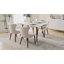 Ensemble de 4 chaises de salle à manger Philibert de style Mid-Century moderne l 20,5 po avec pieds en bois massif-100169546