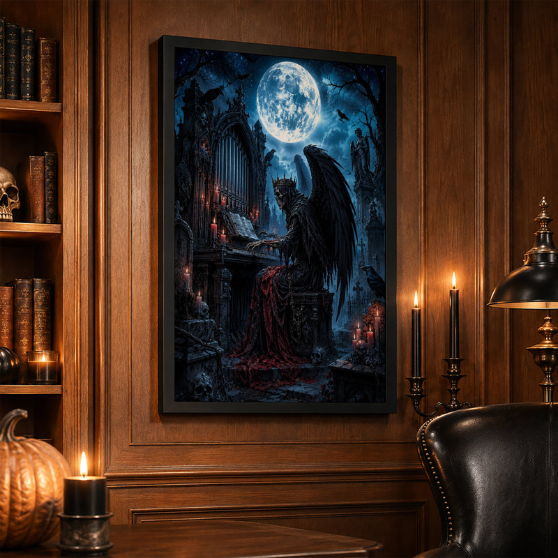 Art mural sur toile Halloween, H 30 po x l 20 po