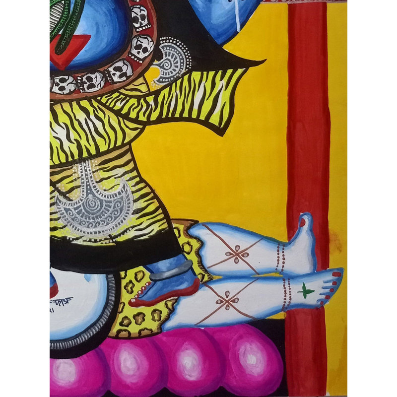 Peinture déesse Mahavidya Tara | Couleur de l'affiche | Par Soumick Das