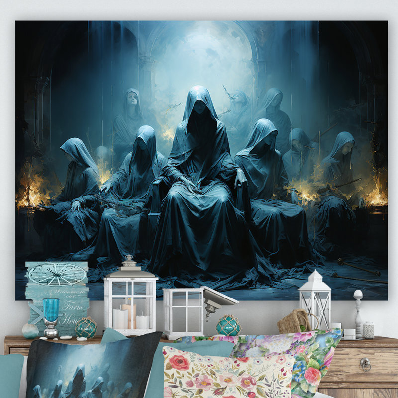 Impressions sur toile Apostoliques azur Christianisme, H 24 po x l 32 po x P 1 po, Toile tendue