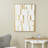 Wooden Geometric Shape Abstrac - Floater Frame Print on Canvas