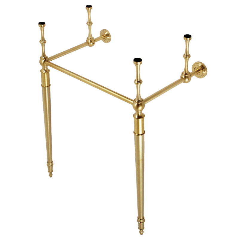 Kingston Brass Edwardian Brass Console Sink Legs, Brushed Brass