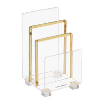 Inbox Zero Homayoun Gold Desk Accessories Office Supplies Set & Reviews